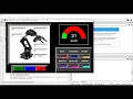 6 DOF Robotic Arm Control Panel Python and Tkinter developed by Shahnur Alam