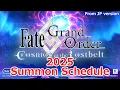FGO NA 2025 Pickup Summon Banner List