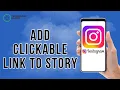 How To Add Clickable Link To Instagram Story 2025