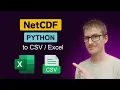 How to write data from a NetCDF file to a CSV or file