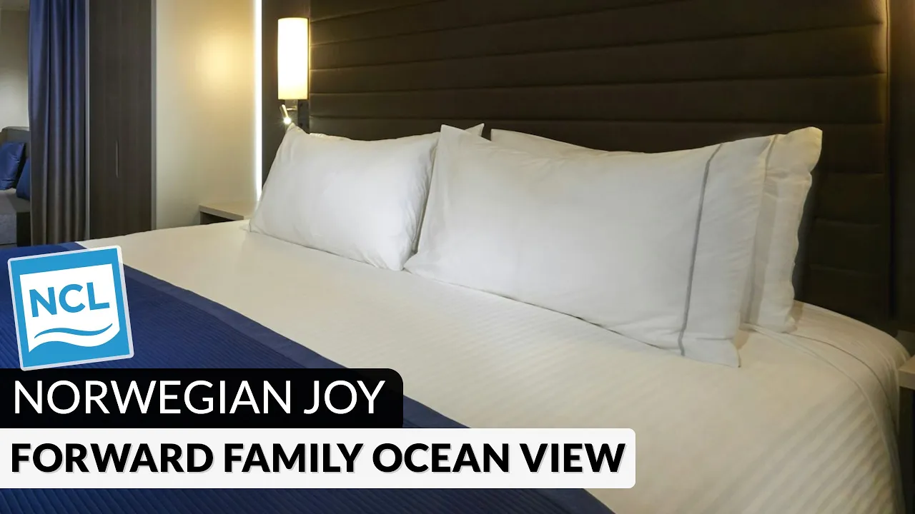 Norwegian Joy | Forward Family Ocean View Stateroom Full Walkthrough Tour & Review 4K