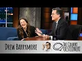 Drew Barrymore Takes The Colbert Questionert
