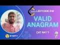 Valid Anagram LeetCode Optimal Solution Explained C Java Python