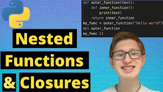 Python Tutorial 45 Nested Functions and Closures