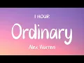 Download Lagu [1 HOUR] Alex Warren - Ordinary (Lyrics)