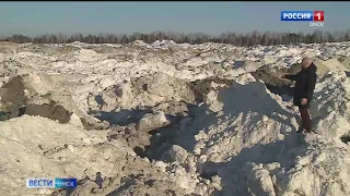 Омские полигоны на данный час полностью забиты снегом