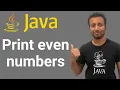 Java Bangla Tutorials 46 print Even number from m to n