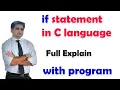 if statement in C programming if statement syntax flow chart and example in c programming
