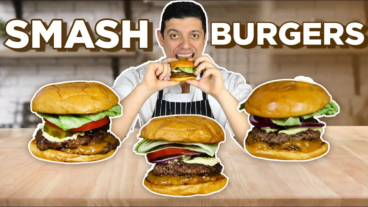 Best Smash Burgers Recipe - How To Make Juicy Smashburgers at Home!