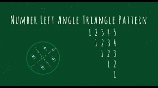 66 Number Left Angle Triangle Pattern without any pre-defined method using while loop in Python