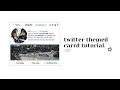 twitter themed carrd tutorial cr ultskz