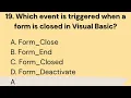 Top 50 MCQ on visual basic part - 1