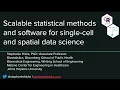 Genomics Workshop Scalable Computational Methods and Software for Single-Cell and Spatial Data Sc