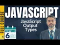 JavaScript Lecture-6 How to get Output on JavaScript JavaScript Output with Document and Window