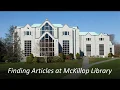 Finding Articles at McKillop Library Academic Search Complete