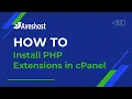How To Install PHP Extensions Inside cPanel
