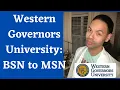Western Governors University BSN to MSN Program