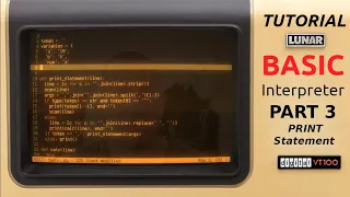 Programming a BASIC Interpreter in Python PRINT Statement
