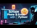 Python GUI Scraper Finds Phone Numbers and Emails Automatically