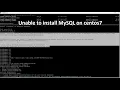 Unable to install MySQL on centos7 yum install mysql-community-server