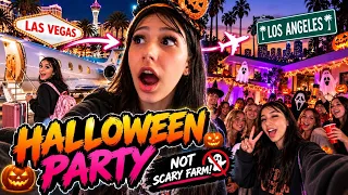 I FLEW FROM LAS VEGAS TO LA FOR HALLOWEEN! 🎃✈️👻 CRAZY NIGHT