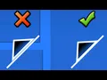 How to correctly align a spike to a slope geometry dash tutorial