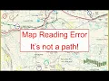 Map Reading Mistake - it s not a path