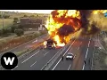 Als snelheid dom wordt! Brute echte auto-ongelukken op de weg
