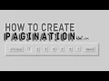 How To Create Pagination Using Html Css in Web page CodeInFarm