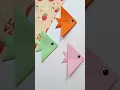origami easy fish cute papercraft for kids