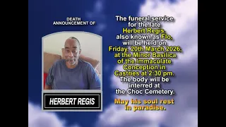 Herbert Regis Short Obituary