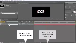 After Effects Tutorial How to display time create a countdown