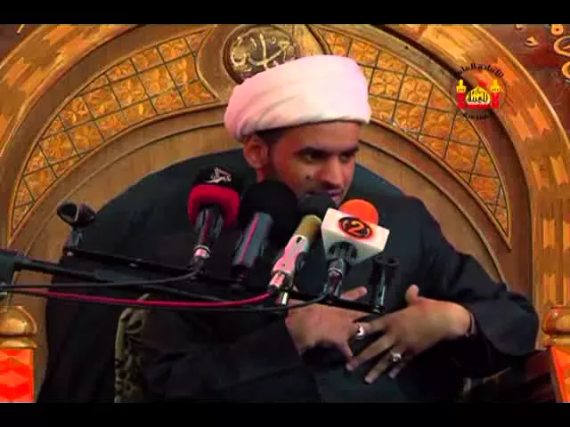 ⁣الشيخ سلام العسكري في العتبة الحسينية  شهر محرم الحرام 1436 هـ الليلة 4