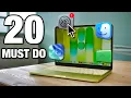 MacBook Neo - FIRST 20 Things to Do Setup Customization