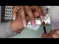 Medium Acrylic Nails Tutorial How To Do Ombre Nails Coffin Medium Nails