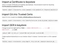 top java keytool keystore commands