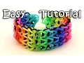 How To Make A Triple Single Rainbow Loom Bracelet - Step By Step Tutorial