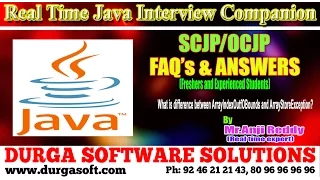 Java Interview Companion What is diff ArrayIndexOutfOBounds and ArrayStoreException