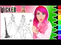 Coloring Wicked Glinda Elphaba Coloring Page Ohuhu Art Markers