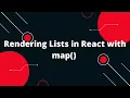 Rendering Lists in React with map