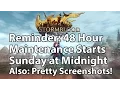 FF14 Extended Maintenance Reminder Stormblood Screenshot Showcase