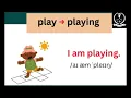 Lesson no 119 Action Verbs and Present Continues tense for beginners and kids Part 1