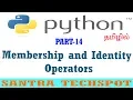 Membership and Identity Operators in Python