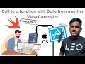 Call to a function with sending data from another View Controller in Swift Xcode iOS Application