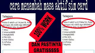 cara memperpanjang masa aktif kartu xl tanpa melakukan isi ulang pulsa dan hanya menggunakan dial. #. 