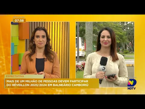 Mais de um milhão de pessoas devem participar do réveillon 2023/2024 em Balneário Camboriú