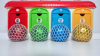 Satisfying Garage ASMR | Oddly Making 5 Rainbow Squihing Clay Balls Transformation Doors Garage ASMR