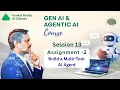 GenAI Agentic AI 13 Multi Tool Agent Project Venkat Reddy AI Classes
