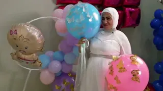 حفله جنس المولود وحل الألغاز لمعرفت نوع الجنين مبروووك يابطل واحلى لولو متابعه تعليق الايك 