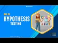Hypothesis testing Day 07 Statistics for Machine Learning Tutorial